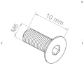 Senkkopfschraube M6x10 DIN 7991 – Edelstahl A2 (AISI 304), Innensechskant 000-815 (2)