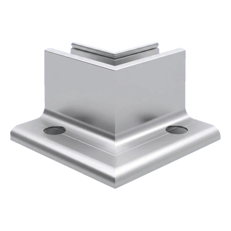 Kozza KE 105 – L-Profil Innenecke 90° für Vollglasgeländer, Aluminium, matt eloxiert 000-865 (1)