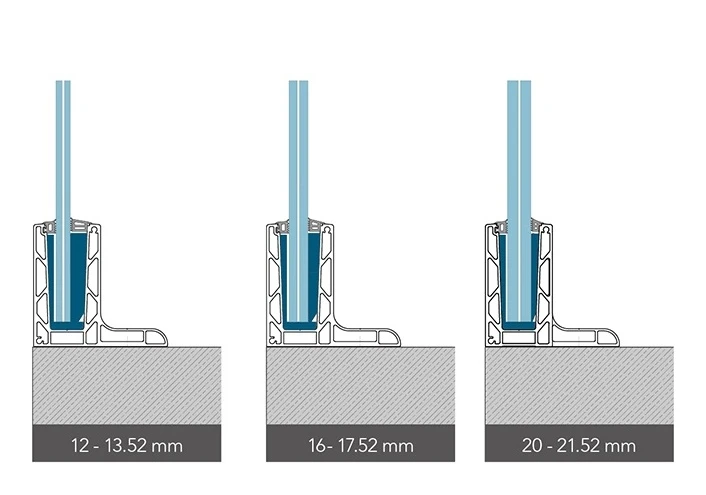 Kozza KE 105 – L-Profil aus Aluminium für Vollglas-Geländer 5000 mm 000-871 (5)