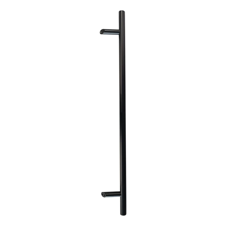 PSG Türgriff einseitig rund schwarz 32×1200 mm AISI 304 – Befestigung 45° 000-721 (1)