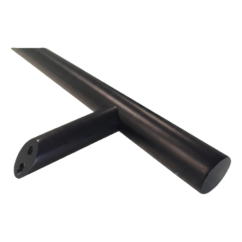 PSG Türgriff einseitig rund schwarz 32×1200 mm AISI 304 – Befestigung 45° 000-721 (2)