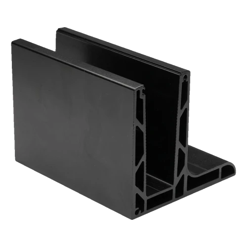 Kozza KE 105 – Aluminium-L-Profil für vollverglaste Geländer 5000 mm schwarz 000-872 (1)