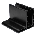 Kozza KE 105 – Aluminium-L-Profil für vollverglaste Geländer 5000 mm schwarz 000-872 (2)