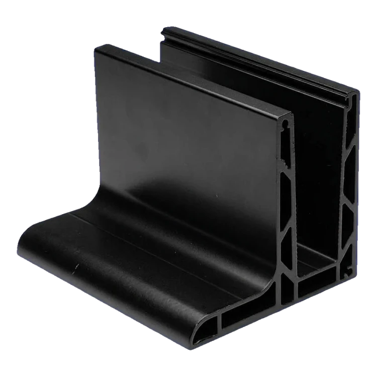 Kozza KE 105 – Aluminium-L-Profil für vollverglaste Geländer 5000 mm schwarz 000-872 (2)