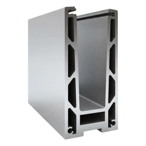 Kozza KF 1000 – Aluminium U-Profil für Ganzglas-Geländer 5000 mm mit Entwässerung