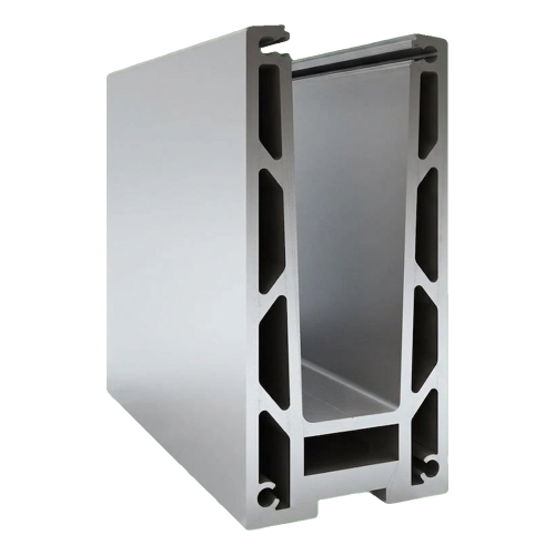 Kozza KF 1000 – Aluminium U-Profil für Ganzglas-Geländer 5000 mm mit Entwässerung 000-878 (1)