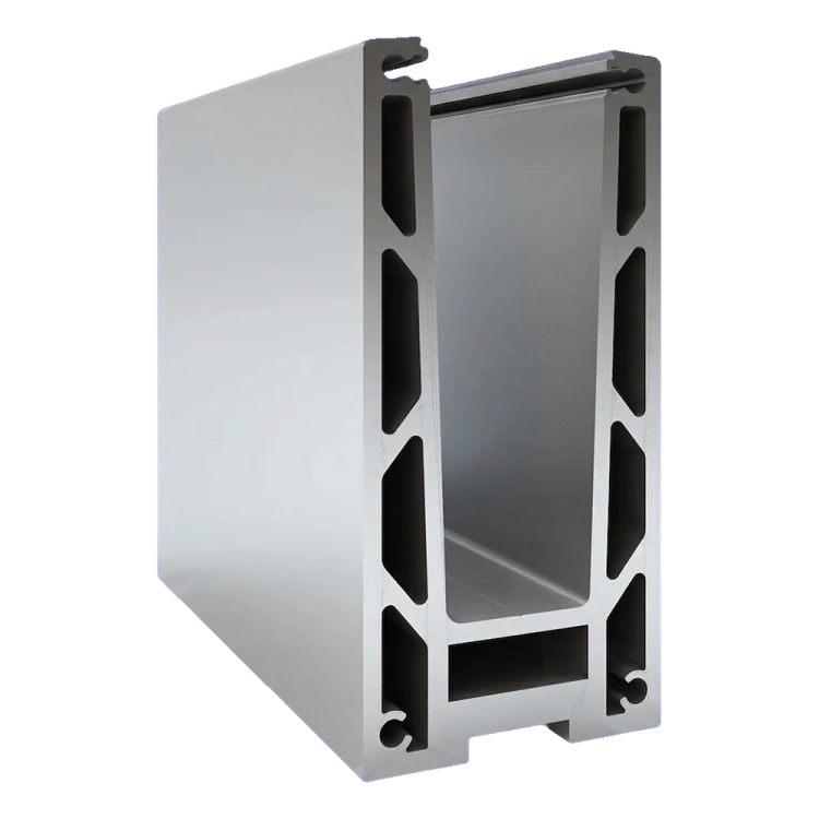 Kozza KF 1000 – Aluminium U-Profil für Ganzglas-Geländer 5000 mm mit Entwässerung 000-878 (2)