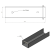 U-Profil Verbinder Halter für Sockelplatte 250x50 Anthrazit Graphit GPV-700-36 (3)