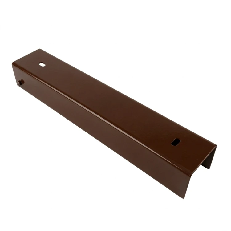 U-Profil Verbinder Halterung für Sockelplatte 300x50 braun GPV-700-55 (1)