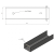 U-Profil Verbinder Halterung für Sockelplatte 300x50 braun GPV-700-55 (3)