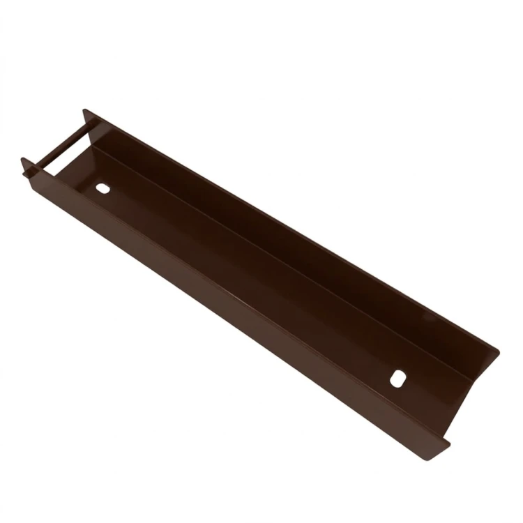 U-Profil Verbinder Halter für Sockelplatte 300x55 Braun GPV-700-50 (2)