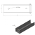 U-Profil Verbinder Halter für Sockelplatte 300x55 Braun GPV-700-50 (3)