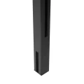 Eckpfosten Balustrade 45x45x1283mm Glas 8,72mm dunkelgrau Kozza KR7500 000-890 (2)