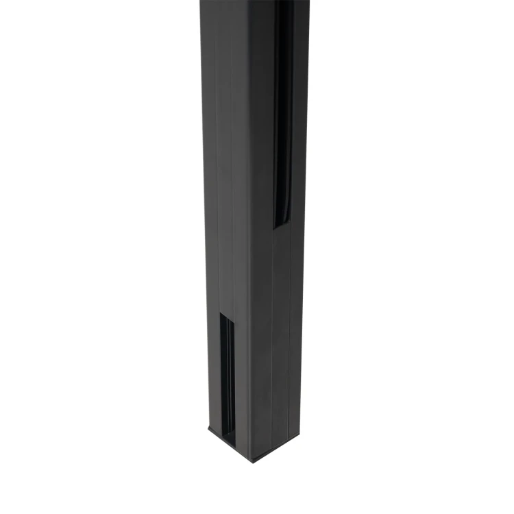 Eckpfosten Balustrade 45x45x1283mm Glas 8,72mm dunkelgrau Kozza KR7500 000-890 (2)