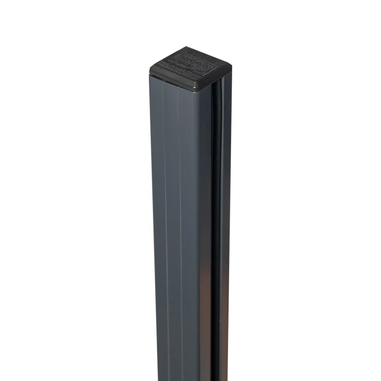 Eckpfosten Balustrade 45x45x1283mm Glas 8,72mm dunkelgrau Kozza KR7500 000-890 (3)
