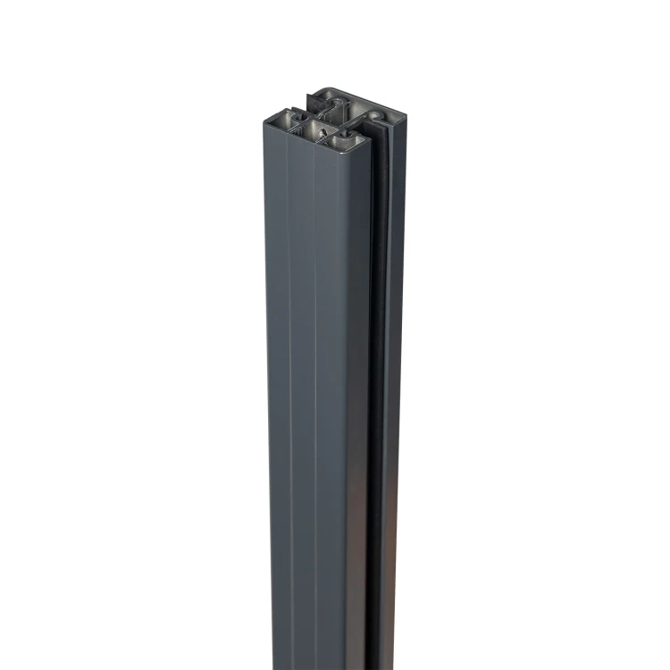 Eckpfosten Balustrade 45x45x1283mm Glas 8,72mm dunkelgrau Kozza KR7500 000-890 (4)