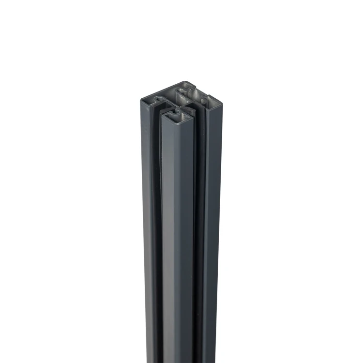 Eckpfosten Balustrade 45x45x1283mm Glas 8,72mm dunkelgrau Kozza KR7500 000-890 (5)