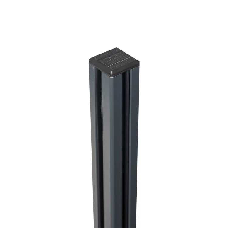 Eckpfosten Balustrade 45x45x1283mm Glas 8,72mm dunkelgrau Kozza KR7500 000-890 (6)
