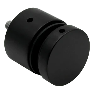 PINOX Punkthalterung Rotula für Glas Ø 50 mm schwarz matt – für flache Oberflächen, Gewinde M10