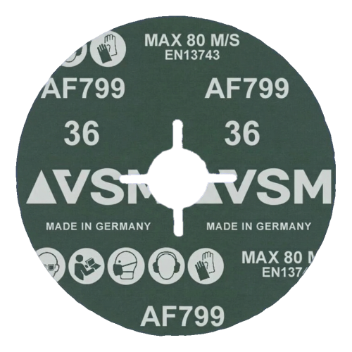 PFERD Actirox AF799 – Keramik-Faserscheibe 125 mm P36 für Stahl und INOX 000-891 (2)