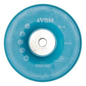 VSM Turbo Pad 3 – gerippte Unterlage für Fiberscheiben 125 mm M14