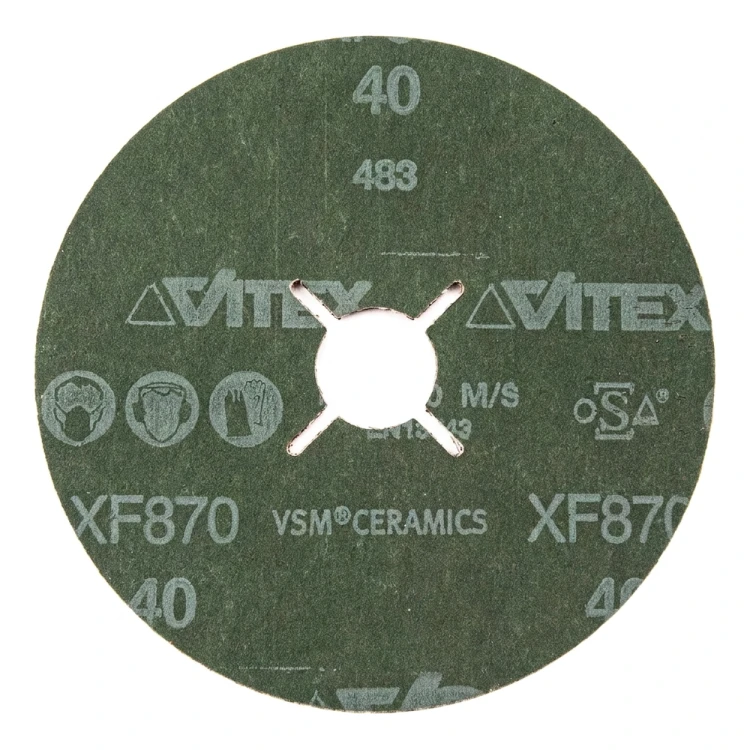 PFERD – Keramik-Fiberscheibe XF870 125 mm P40 (Verpackung 5 Stück) 000-930 (3)