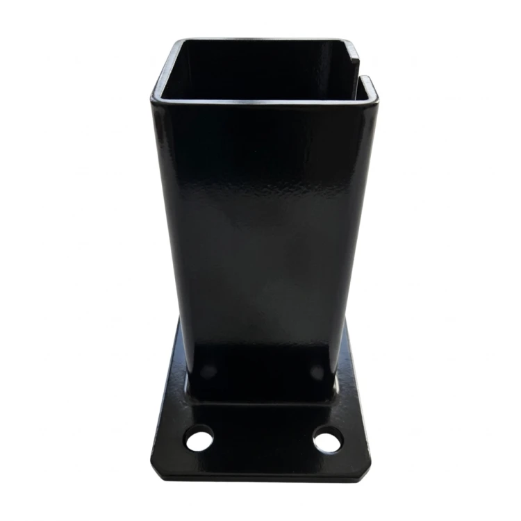 Pfostenbasis für Zaunpfosten 80x80 mm 8 mm schwarz 000-786 (3)