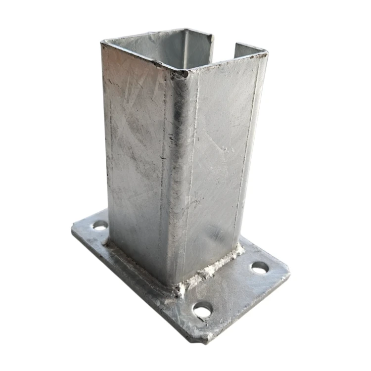 Fundament für Zaunpfosten 80x80 mm 8 mm verzinkt 000-785 (1)