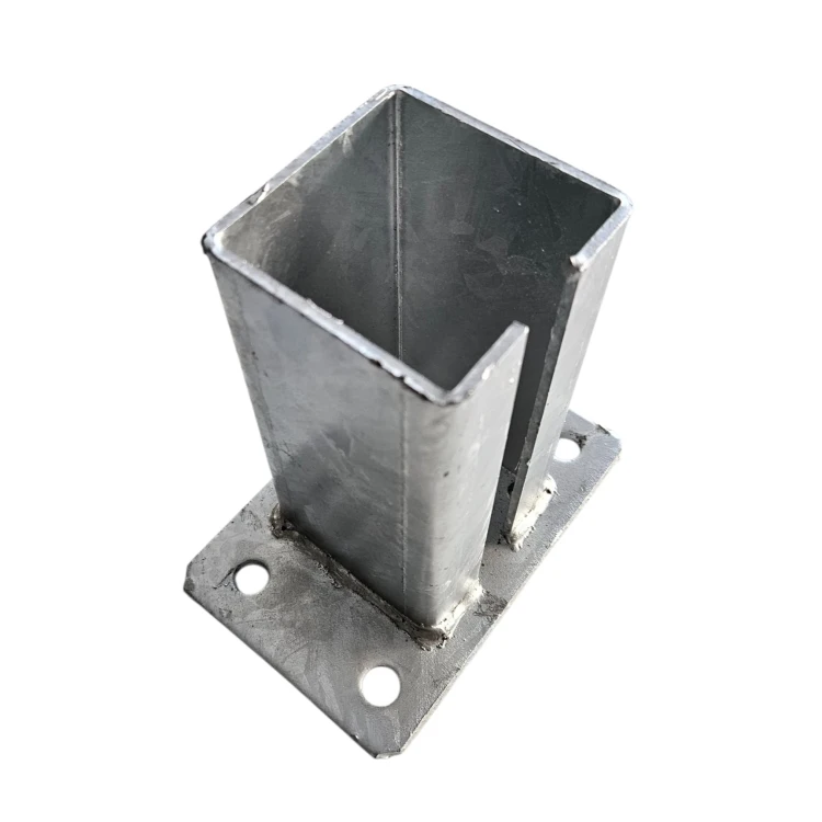 Fundament für Zaunpfosten 80x80 mm 8 mm verzinkt 000-785 (4)