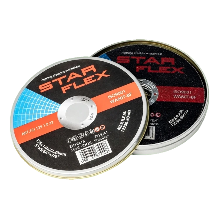 Starflex – Trennscheiben-Set für Stahl und Edelstahl 125×1,0 mm (10 Stück) 000-950 (1)