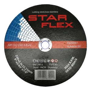 Star Flex Trennscheibe für Stahl und INOX 230×2,0 mm flach Type 41