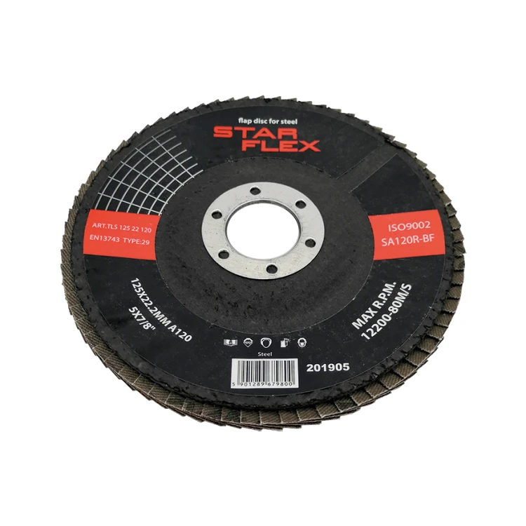 StarFlex Lamellenschleifscheibe für Stahl T29 125 mm – Körnung 120 000-971 (1)