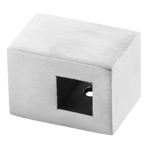 PSG Durchgangshalterung für Balustergeländer für Stab 10x10 mm – Flächenmontage, AISI 304 satiniert