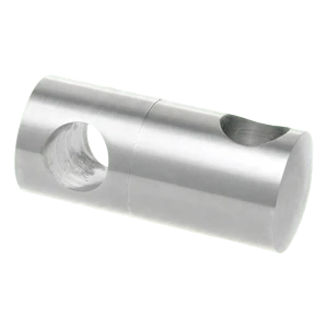 PSG Doppeldurchgangshalter für Geländer für Stab ø 12 mm – Edelstahl AISI 304 satiniert