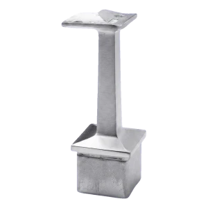 Eckhandlaufhalter 42,4 mm für Pfosten 40x40 mm – Edelstahl AISI 304 satiniert