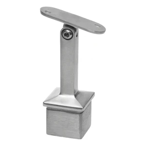 PSG Handlaufhalter flach gelenkig für Pfosten 40x40 mm geklebt AISI 304 satiniert