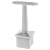 PSG Handlaufhalter für Flachhandlauf geklebt für Pfosten 40×40 mm – Edelstahl AISI 304 satiniert 001-051 (1)