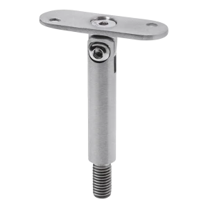 Gelenkstange für Handlaufstütze ø 14×75 mm mit flachem Blech – AISI 304 satiniert, Gewinde M8