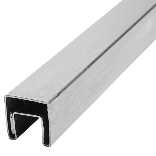 PSG Glasauflagehandlauf 40x40 mm AISI 304 Satin – 2500 mm 001-082 (1)