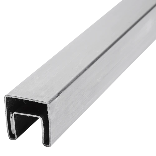 PSG Glasauflagehandlauf 40x40 mm AISI 304 Satin – 2500 mm 001-082 (1)