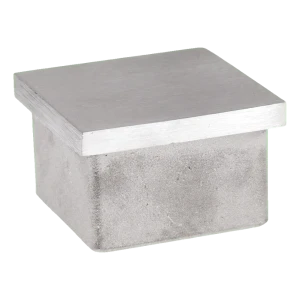 Einschlagstopfen für Vierkantprofil 40×40×2 mm – Edelstahl AISI 304 satiniert