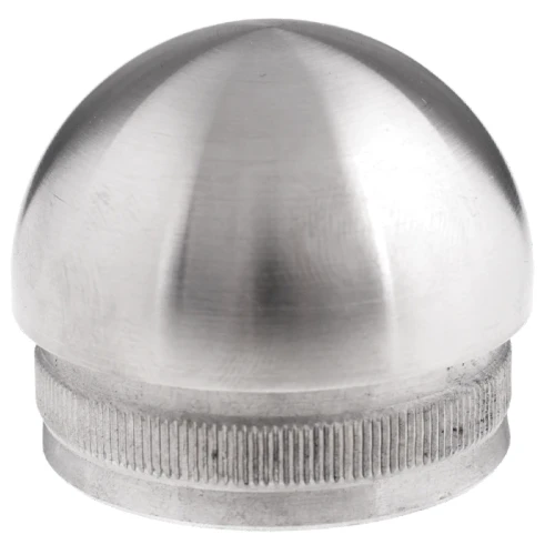 Kozza Endkappe ellipsoid einschlagbar für Geländerrohr 42,4 mm – Edelstahl AISI 304 satiniert 001-095 (1)