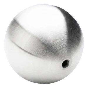 PINOX Handlaufkugel zum Einschrauben hohl Ø100 mm M10 – Edelstahl satiniert