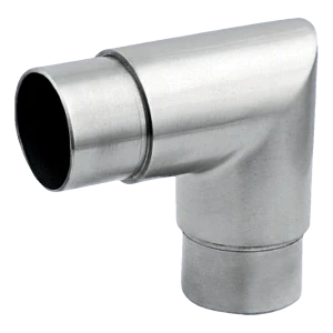 Geländerwinkel scharf 90° eingeklebt ⌀42,4 mm – Edelstahl AISI 304 satiniert