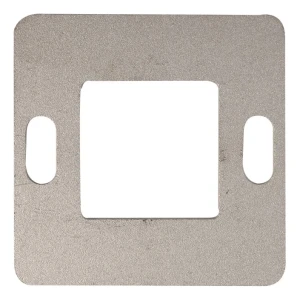 Geländermontage-Grundplatte 80×80 mm AISI304 System 40×40 Oberfläche roh