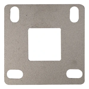 Grundplatte für Geländerpfosten zum Schweißen 100x100 mm – System 40x40, Edelstahl AISI 304