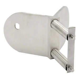 PINOX Außeneckbefestigung für Geländerpfosten 42,4 mm – AISI 304 satiniert