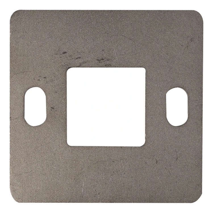 Geländerpfostensockel zum Schweißen 100×100 mm – Edelstahl AISI 304, System 40×40 001-162 (1)