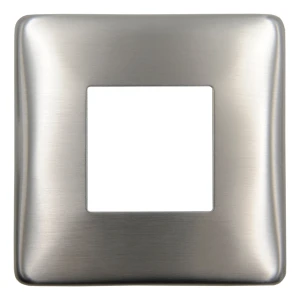Quadratische Abdeckrosette 90×90 mm für Geländerprofil 40×40 – Edelstahl AISI 304 satiniert
