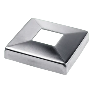 Abdeckrosette quadratisch für Profil 40x40 mm – Edelstahl AISI 304 satiniert